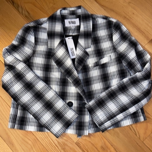 NWT BB Dakota by Steve Madden black & white blazer, size M - Picture 6 of 10